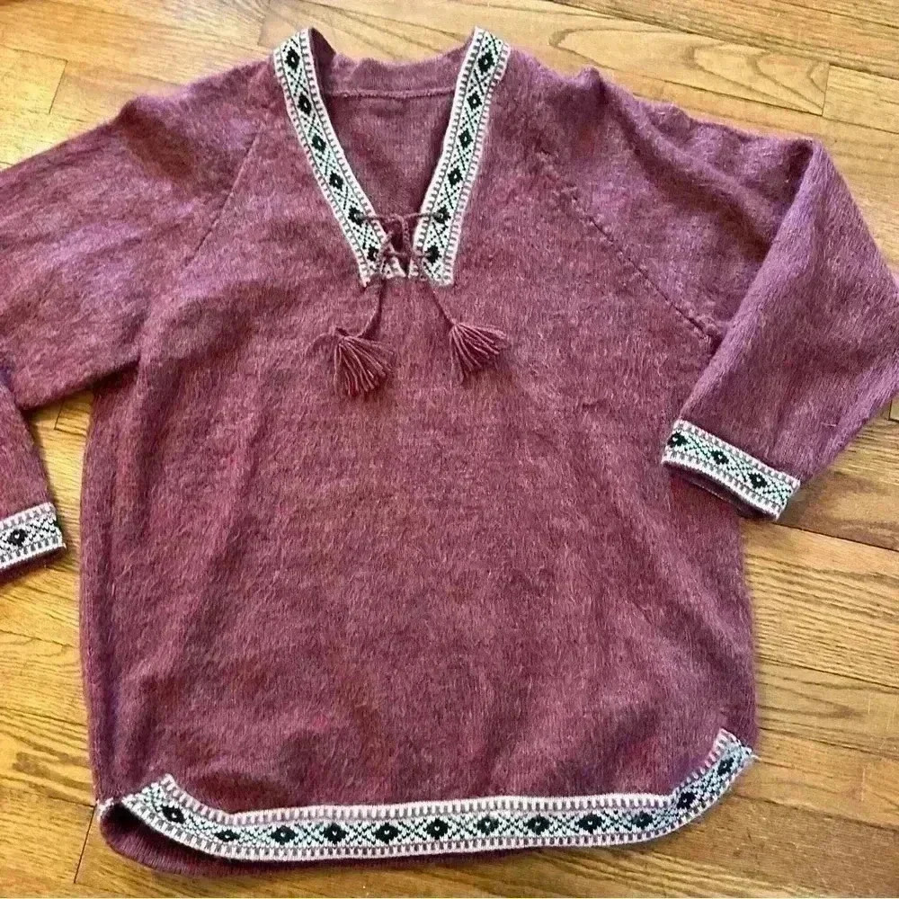 Hobo Sweater with tie up laces women M/L